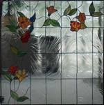 Fenstereinsatz mit Kolibri